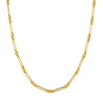 14k combo link necklace