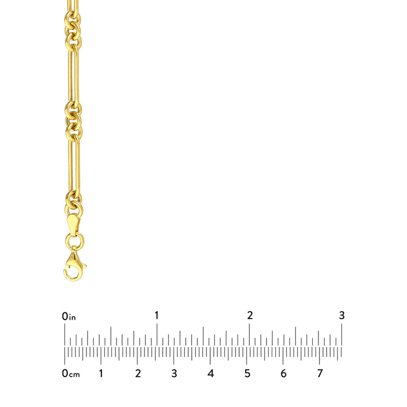14K COMBO LINK NECKLACE 3+1