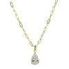 THE SOLITAIRE PEAR LINK NECKLACE