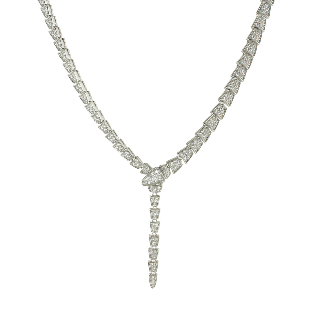 GOLD SERPENT SNAKE LARIAT NECKLACE
