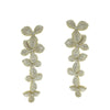 PAVE FLOWER DROP EARRINGS