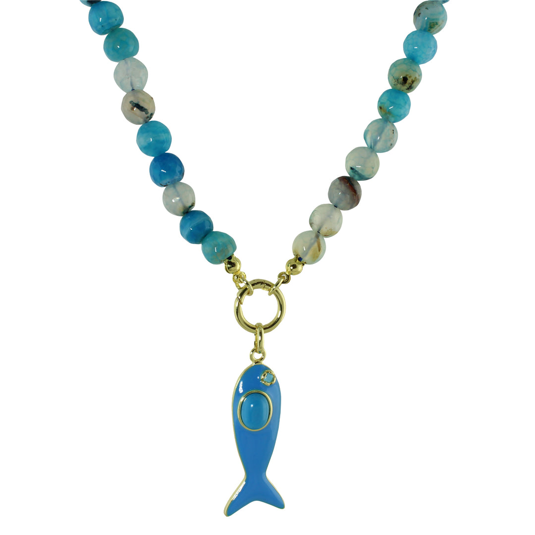 COLOR FISH BEAD NECKLACE