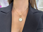 FANCY GOLD SUN LINK NECKLACE