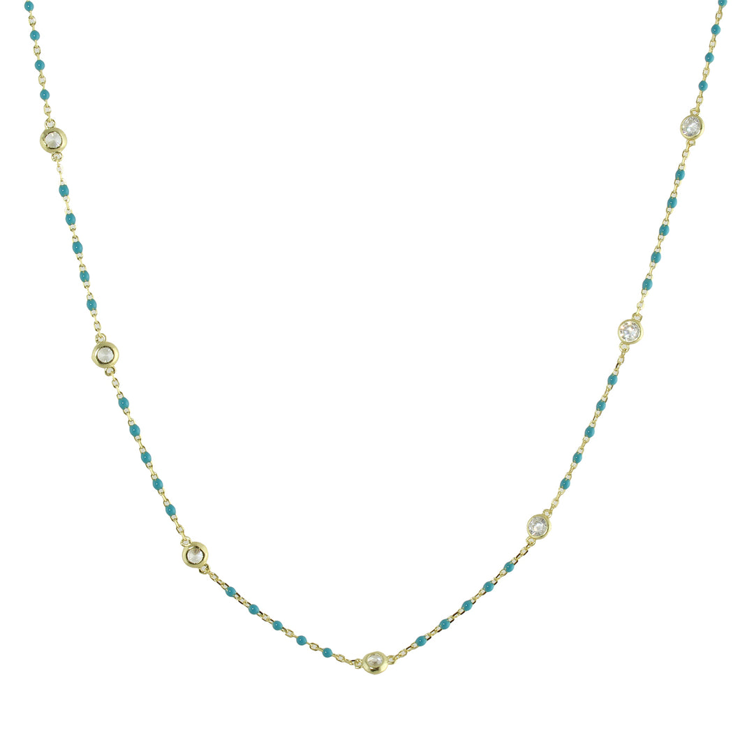 COLOR DIAMONDS BY THE YARD NECKLACE