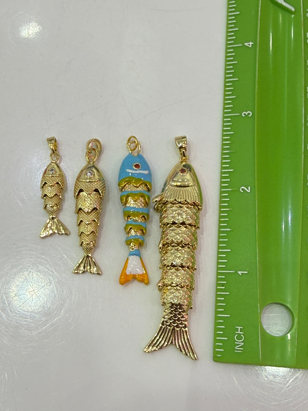 DOUBLE FISH LINK NECKLACE
