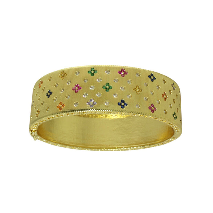 BRUSHED GOLD STAR BANGLE