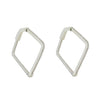 PAVÈ SQUARE HOOP EARRINGS