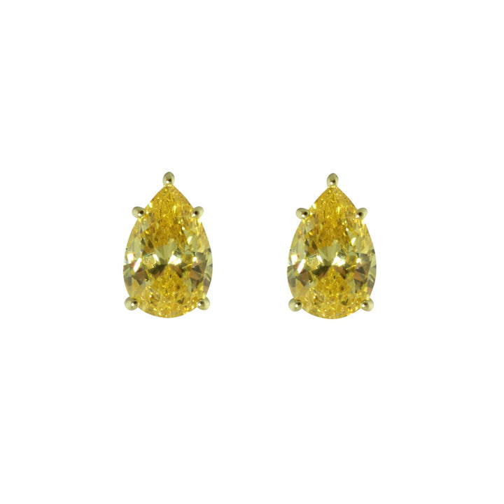 LARGE PEAR STUD EARRINGS