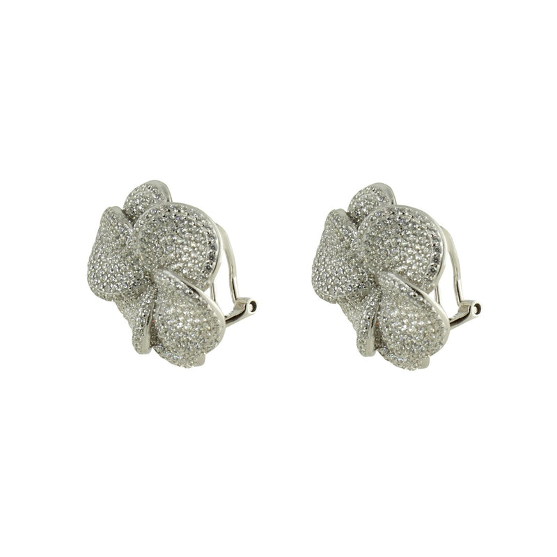 PAVÈ FLOWER EARRINGS