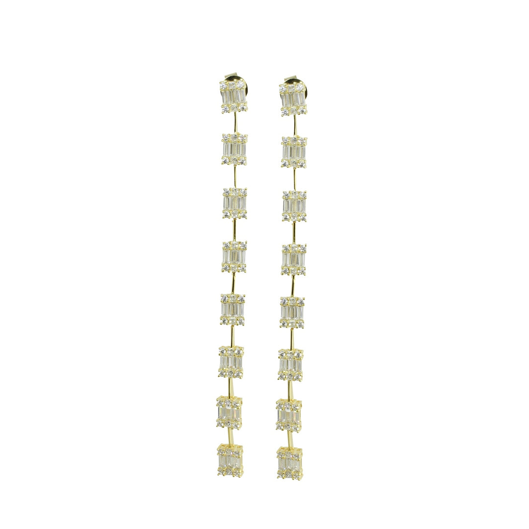 BAGUETTE LINEAR EARRINGS
