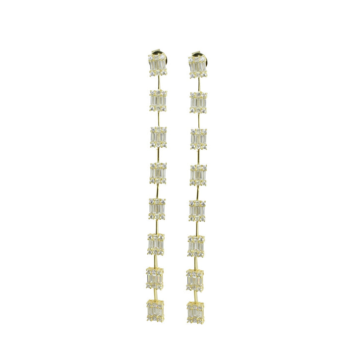 BAGUETTE LINEAR EARRINGS