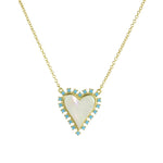 pearl heart necklace 