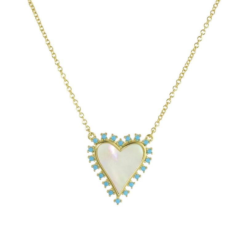 pearl heart necklace 