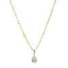 THE SOLITAIRE PEAR LINK NECKLACE