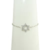 Silver star of David Link bracelet