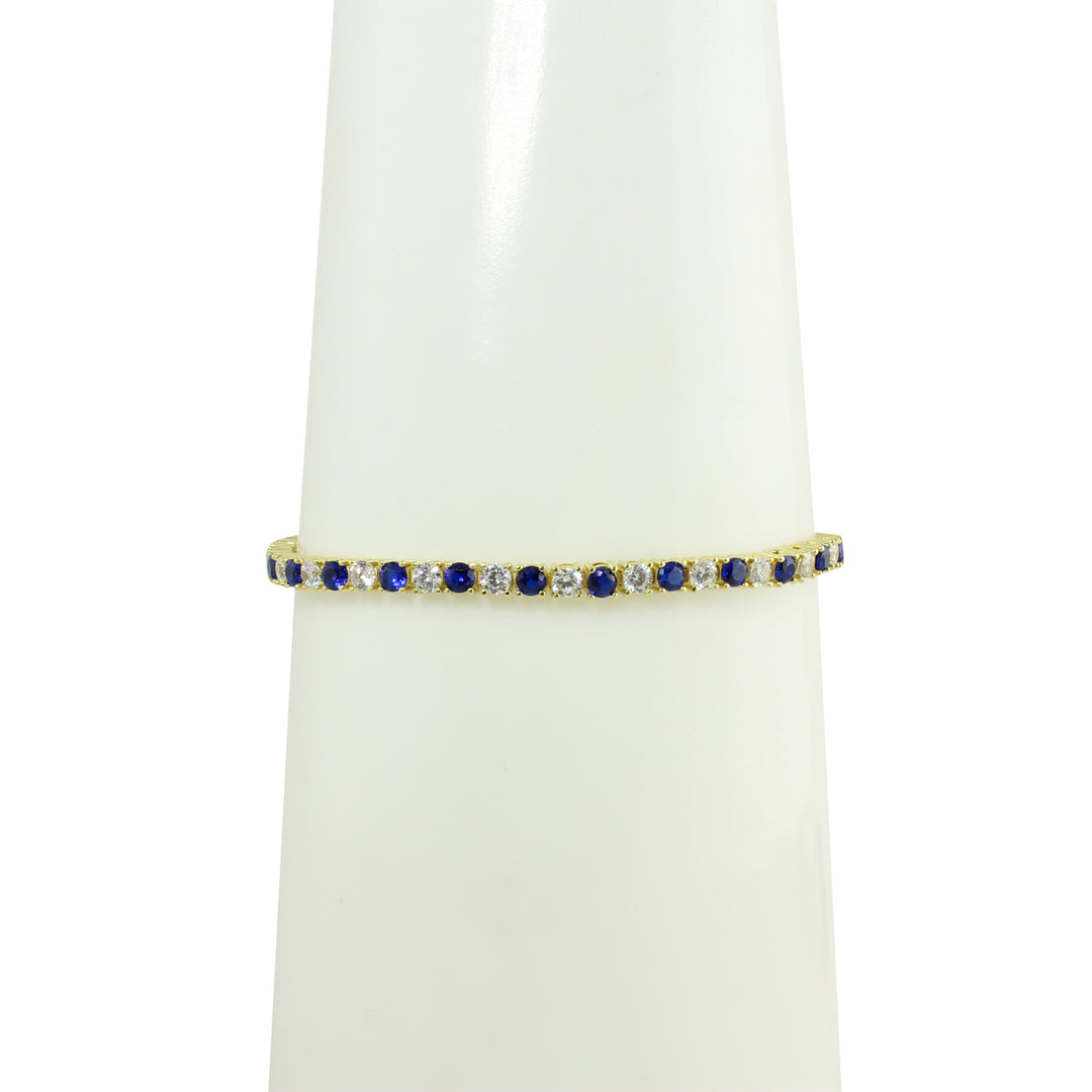 Sapphire tennis bracelet