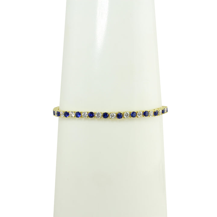 Sapphire tennis bracelet