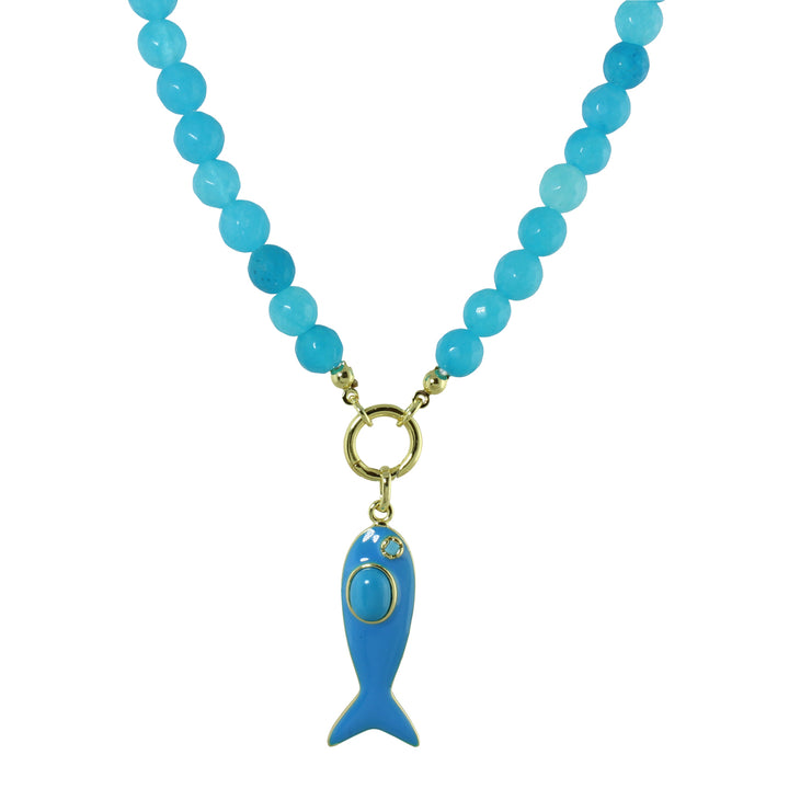 COLOR FISH BEAD NECKLACE