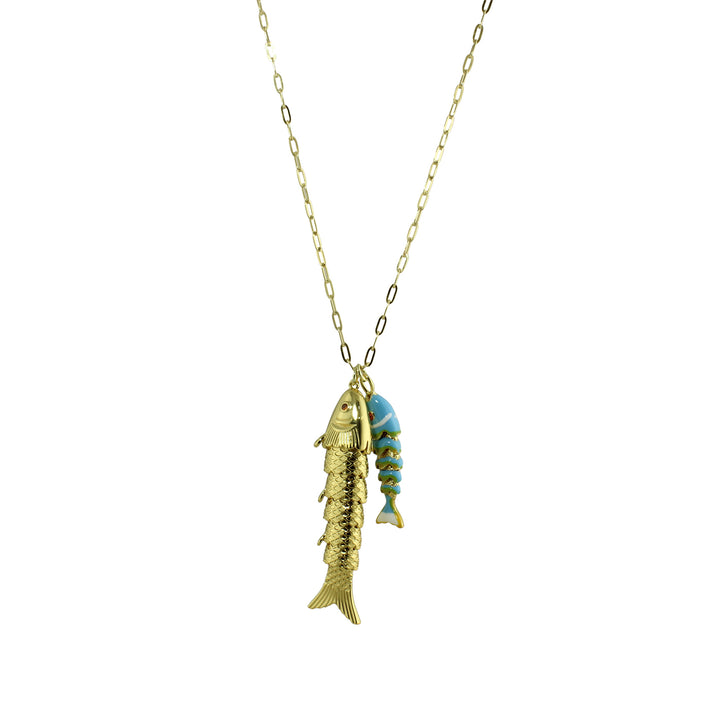 LONG LINK FISH NECKLACE
