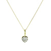 SOLITAIRE NECKLACE WITH BLACK BEZEL