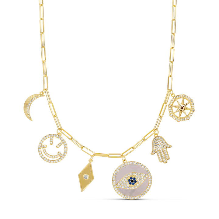 EVIL EYE CHARM NECKLACE