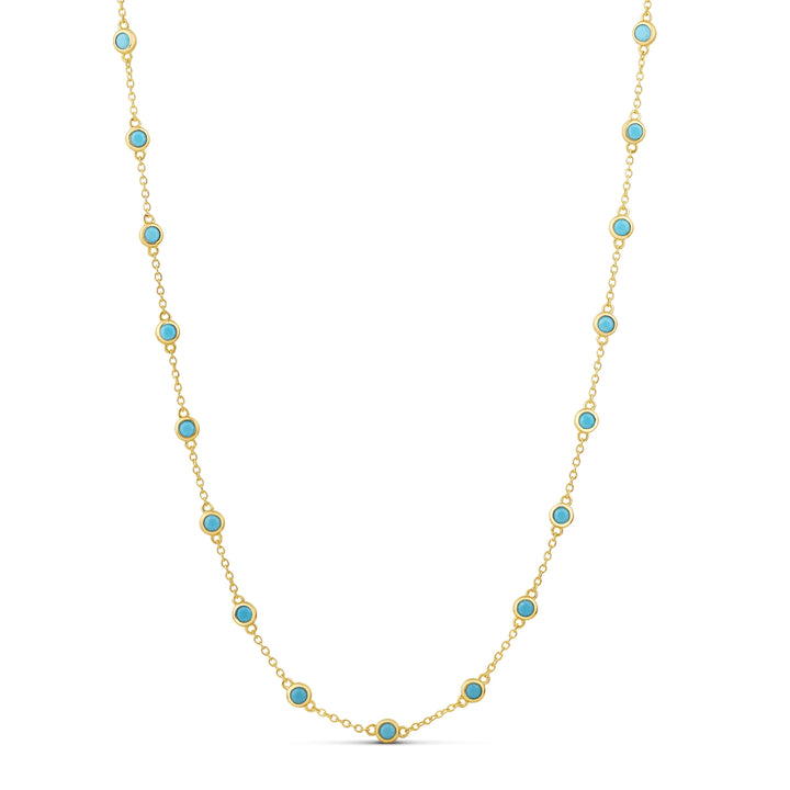 LONG COLOR DIAMONDS BY THE YARD NECKLACE
