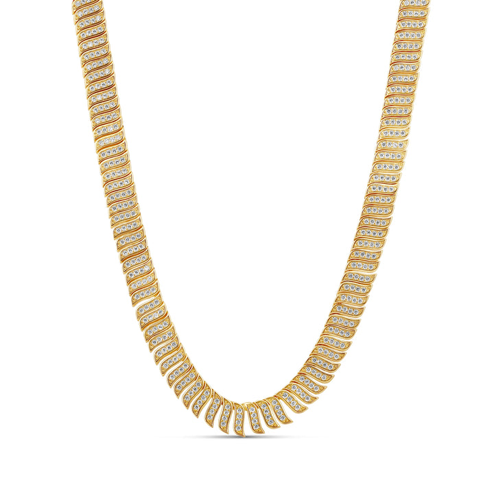 PAVÈ WAVE NECKLACE