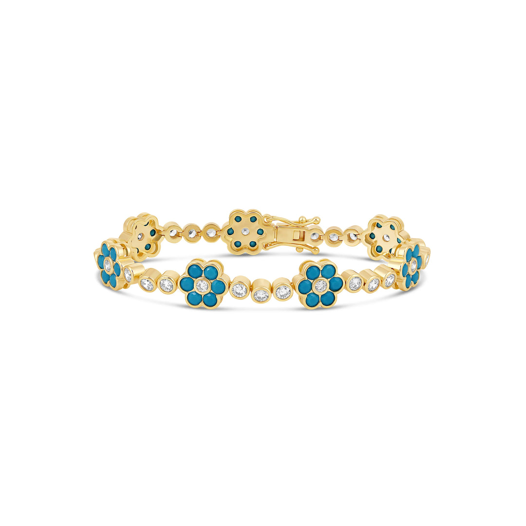FLOWER TENNIS BRACELET