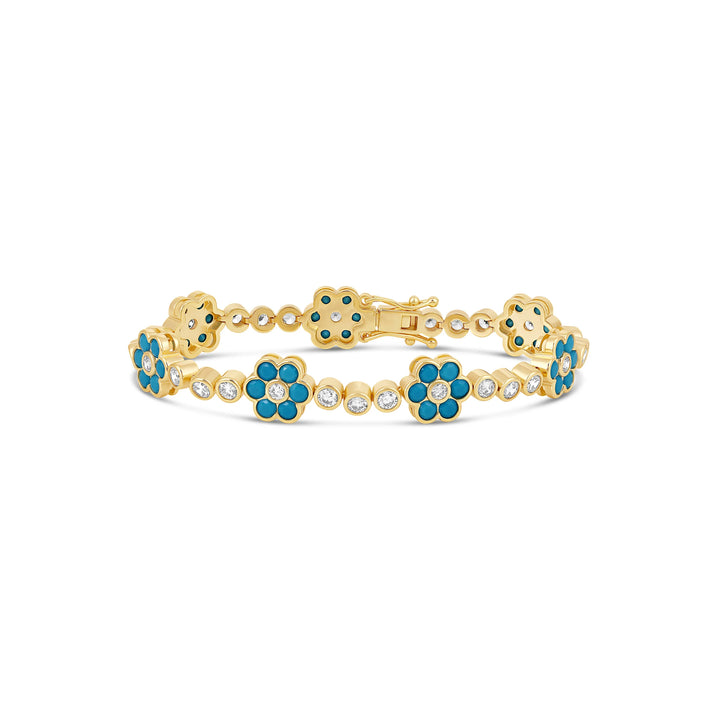 FLOWER TENNIS BRACELET
