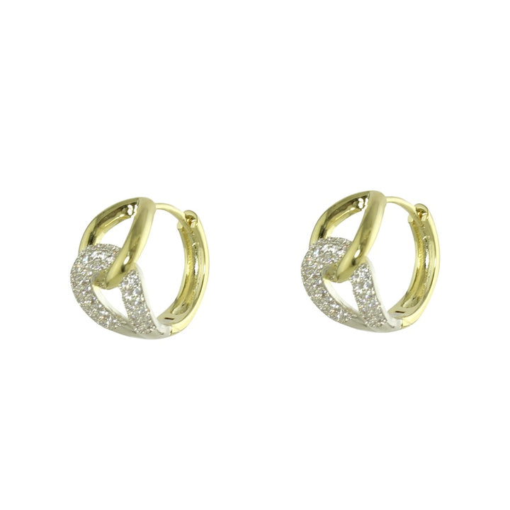 TWO TONE LINK HOOPS