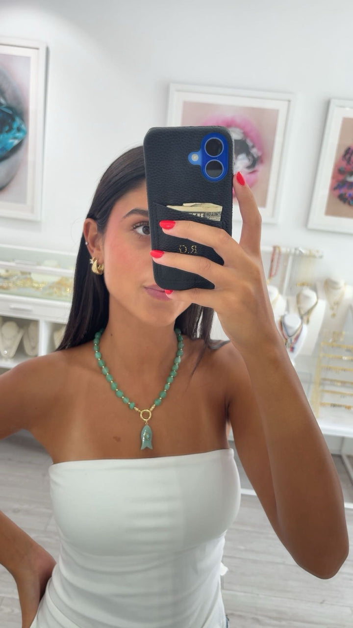 COLOR FISH BEAD NECKLACE