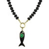 green fish necklace