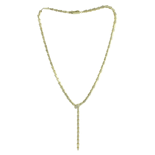 Vermeil snake necklace