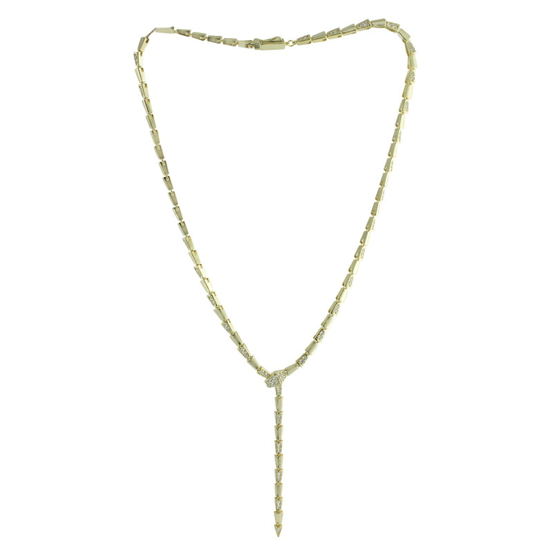 Vermeil snake necklace