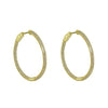 PAVÈ OVAL HOOP EARRINGS