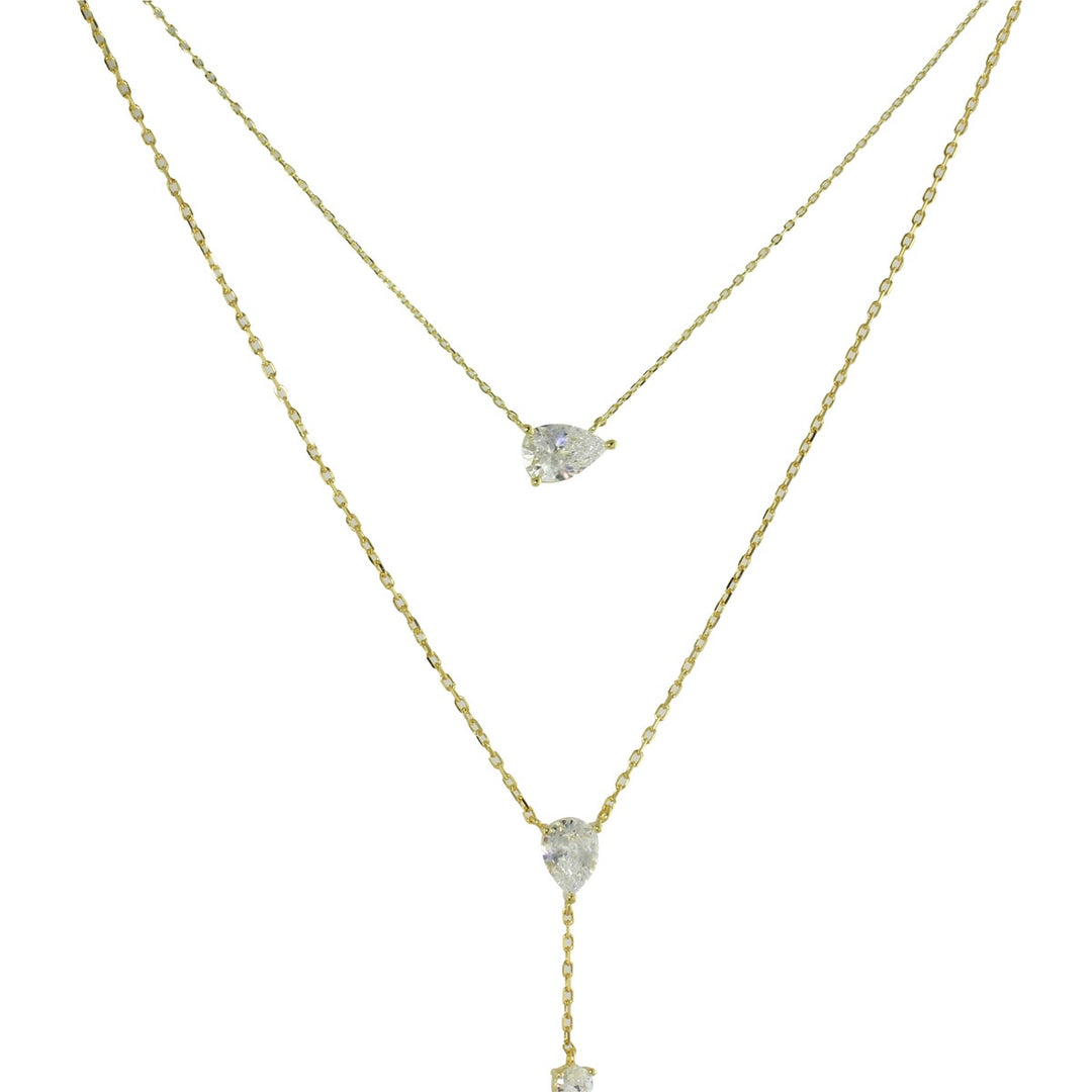 PEAR CHOKER LARIAT SET