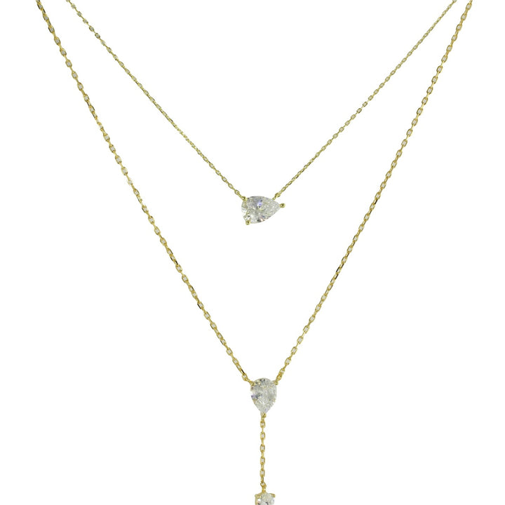 PEAR CHOKER LARIAT SET