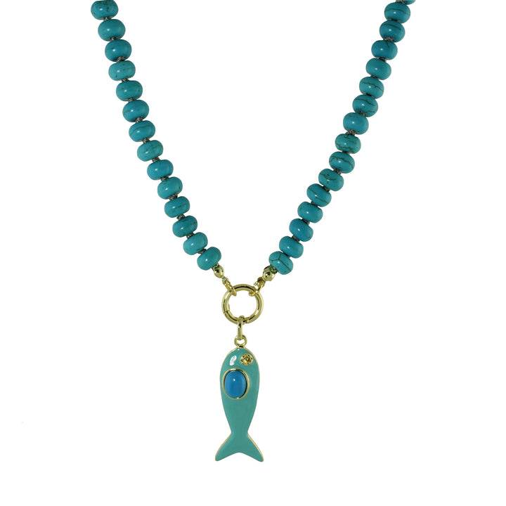 COLOR FISH BEAD NECKLACE