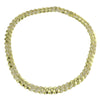 Shiny gold Cuban link necklace 