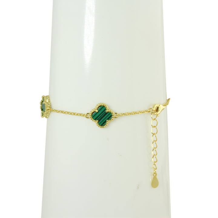 SMALL STATION COLOR CLOVER BRACELET