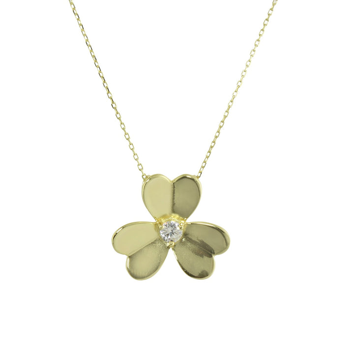 LARGE GOLD FLOWER NECKLACE