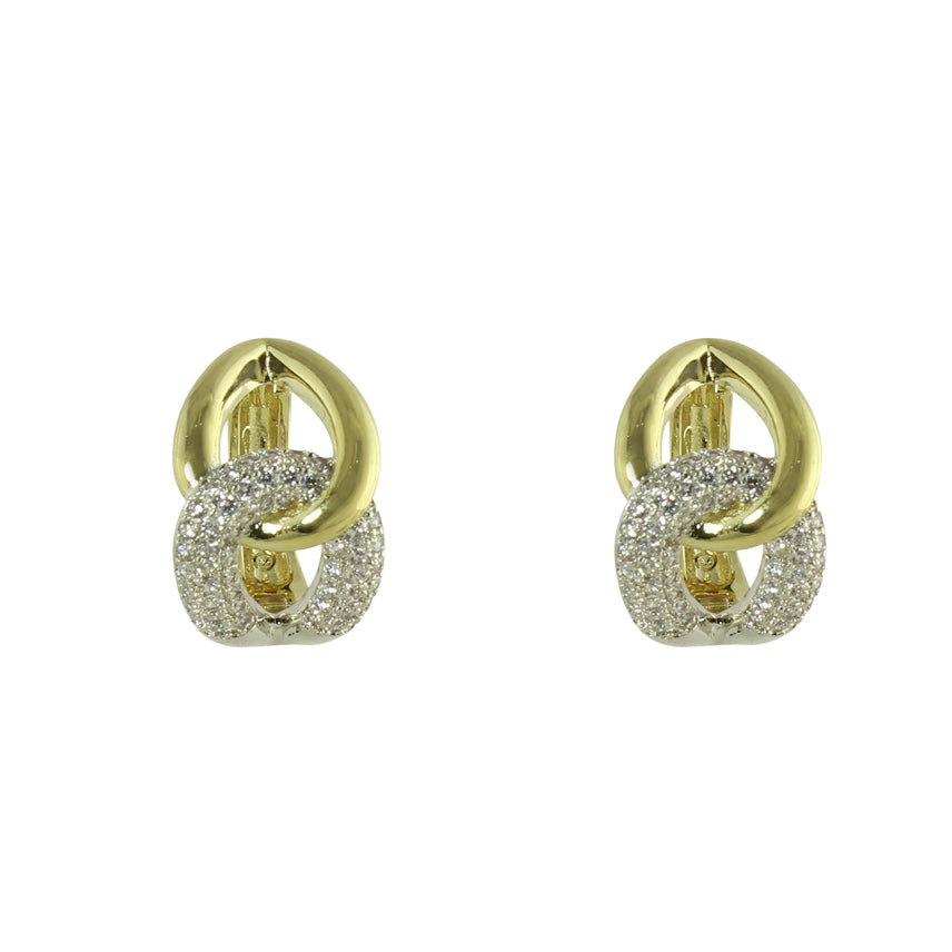 TWO TONE LINK HOOPS