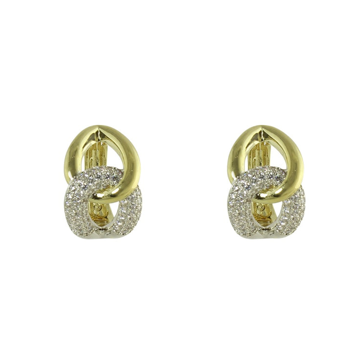 TWO TONE LINK HOOPS