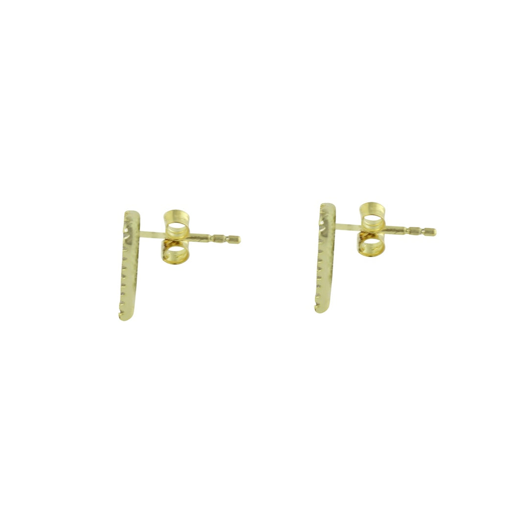 ENAMEL ELONGATED HEART EARRINGS