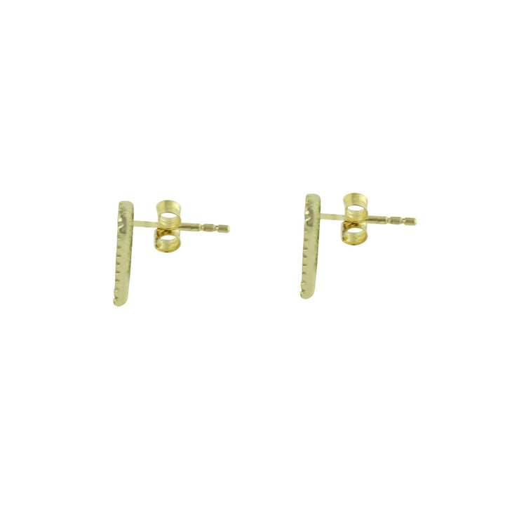 ENAMEL ELONGATED HEART EARRINGS