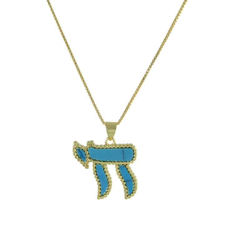 BEAD BORDER CHAI NECKLACE
