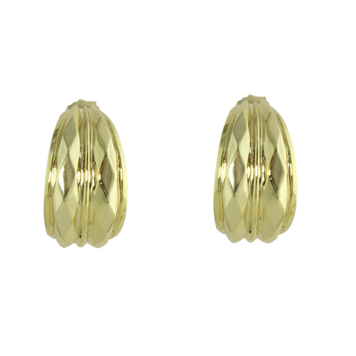 FACETED OPEN HOOPS