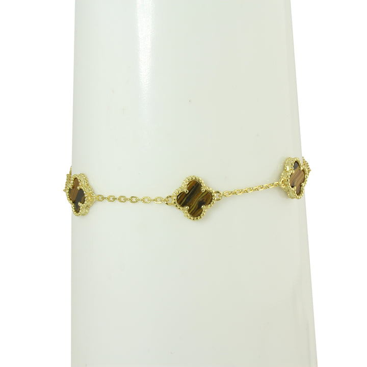SMALL STATION COLOR CLOVER BRACELET