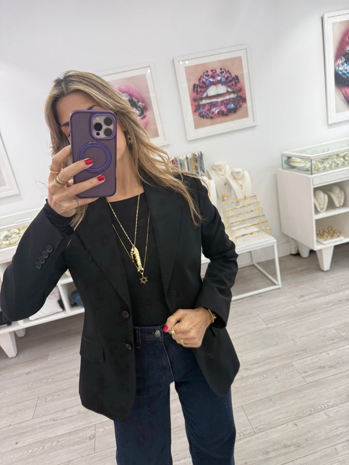 DOUBLE FISH LINK NECKLACE