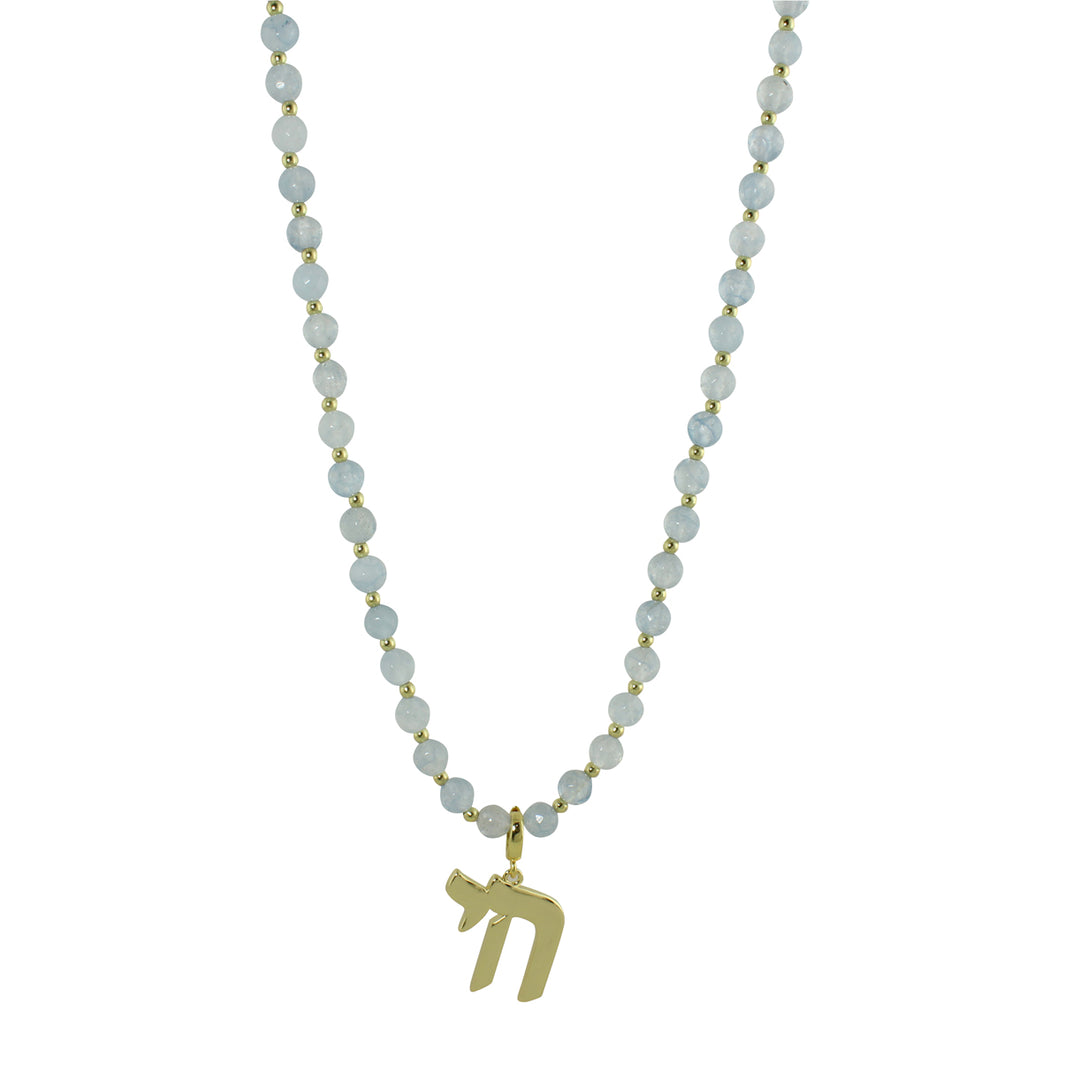 LONG PASTEL BEAD CHAI NECKLACE